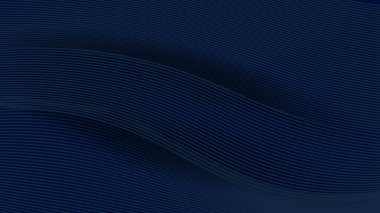 Geometrik çizgili çizgili, modern fütüristik tasarım arka planına sahip asgari soyut koyu mavi renkli geniş pankart.