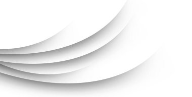 Gri gölge geometrik desen arkaplanlı soyut beyaz renk. eps10 vektörü