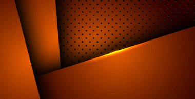 Soyut turuncu ışık arka plan gradyan şekilleri. turuncu daire örgüsü dekorasyonu. eps10 vektörü