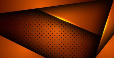 Soyut turuncu ışık arka plan gradyan şekilleri. turuncu daire örgüsü dekorasyonu. eps10 vektörü