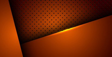 Soyut turuncu ışık arka plan gradyan şekilleri. turuncu daire örgüsü dekorasyonu. eps10 vektörü