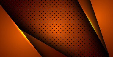 Soyut turuncu ışık arka plan gradyan şekilleri. turuncu daire örgüsü dekorasyonu. eps10 vektörü