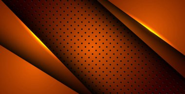 Soyut turuncu ışık arka plan gradyan şekilleri. turuncu daire örgüsü dekorasyonu. eps10 vektörü