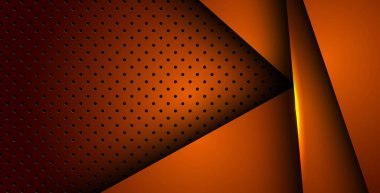 Soyut turuncu ışık arka plan gradyan şekilleri. turuncu daire örgüsü dekorasyonu. eps10 vektörü