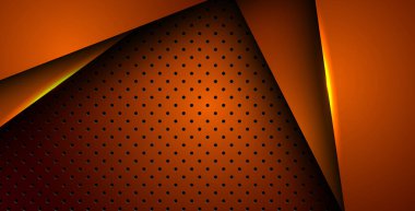 Soyut turuncu ışık arka plan gradyan şekilleri. turuncu daire örgüsü dekorasyonu. eps10 vektörü