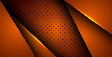 Soyut turuncu ışık arka plan gradyan şekilleri. turuncu daire örgüsü dekorasyonu. eps10 vektörü