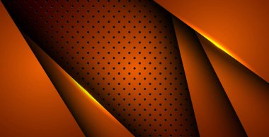 Soyut turuncu ışık arka plan gradyan şekilleri. turuncu daire örgüsü dekorasyonu. eps10 vektörü