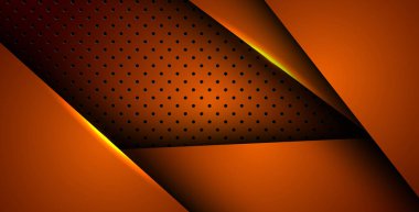 Soyut turuncu ışık arka plan gradyan şekilleri. turuncu daire örgüsü dekorasyonu. eps10 vektörü