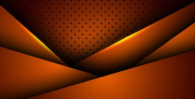 Soyut turuncu ışık arka plan gradyan şekilleri. turuncu daire örgüsü dekorasyonu. eps10 vektörü