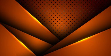 Soyut turuncu ışık arka plan gradyan şekilleri. turuncu daire örgüsü dekorasyonu. eps10 vektörü