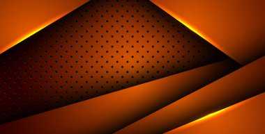 Soyut turuncu ışık arka plan gradyan şekilleri. turuncu daire örgüsü dekorasyonu. eps10 vektörü