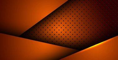 Soyut turuncu ışık arka plan gradyan şekilleri. turuncu daire örgüsü dekorasyonu. eps10 vektörü