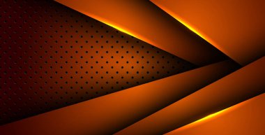 Soyut turuncu ışık arka plan gradyan şekilleri. turuncu daire örgüsü dekorasyonu. eps10 vektörü