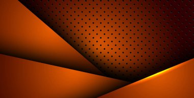 Soyut turuncu ışık arka plan gradyan şekilleri. turuncu daire örgüsü dekorasyonu. eps10 vektörü