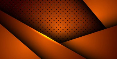 Soyut turuncu ışık arka plan gradyan şekilleri. turuncu daire örgüsü dekorasyonu. eps10 vektörü