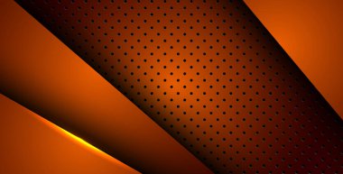 Soyut turuncu ışık arka plan gradyan şekilleri. turuncu daire örgüsü dekorasyonu. eps10 vektörü