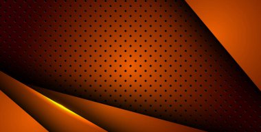 Soyut turuncu ışık arka plan gradyan şekilleri. turuncu daire örgüsü dekorasyonu. eps10 vektörü