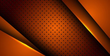 Soyut turuncu ışık arka plan gradyan şekilleri. turuncu daire örgüsü dekorasyonu. eps10 vektörü