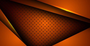 Soyut turuncu ışık arka plan gradyan şekilleri. turuncu daire örgüsü dekorasyonu. eps10 vektörü