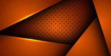 Soyut turuncu ışık arka plan gradyan şekilleri. turuncu daire örgüsü dekorasyonu. eps10 vektörü