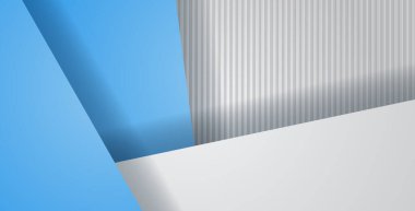 geometrik dikdörtgen desenli soyut mavi gri renk arka plan örtüşüyor. eps10 vektörü