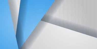 geometrik dikdörtgen desenli soyut mavi gri renk arka plan örtüşüyor. eps10 vektörü