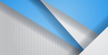 geometrik dikdörtgen desenli soyut mavi gri renk arka plan örtüşüyor. eps10 vektörü