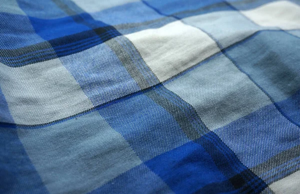 Sarong Tkaniny Tekstury Tła Indonezja Sarong Tkaniny Niebieski Biały Czarny — Zdjęcie stockowe