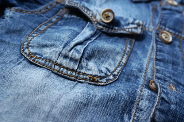 Latar Belakang Detail Dan Tekstur Jeans Denim Biru — Stok Foto