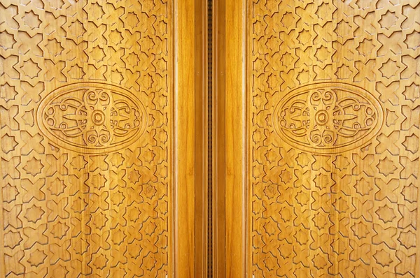 Деталі Ісламських Прикрас Дверях Кабінету — стокове фото