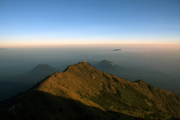 View Merbabu Mountain Hiking Trail Central Java Indonesia — Stock Photo, Image