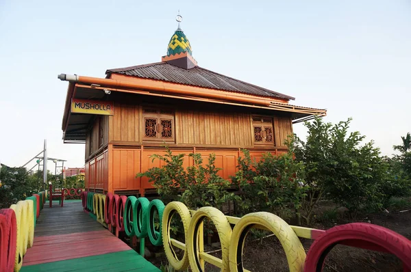 Sangatta East Borneo Indonesia 2020 Musolla Small Mosque Rabbit Park — Stock Photo, Image