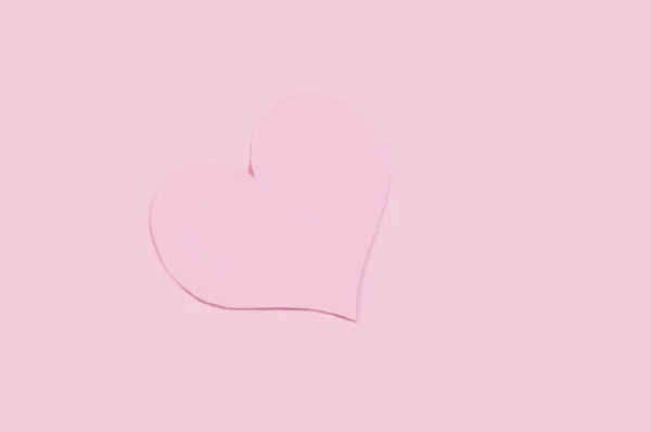 Закрыть Paper Love Shape Розовом Фоне — стоковое фото