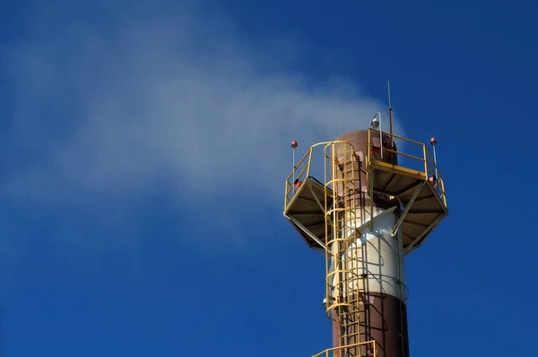 Stock image Sangatta, Kutai Timur, East Kalimantan/Indonesia - 06July 2017: Coal Fired Power Plant Project. Power Plant Chimney.