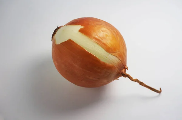 Bawang Bombay Onion Cebola Sobre Fundo Branco — Fotografia de Stock
