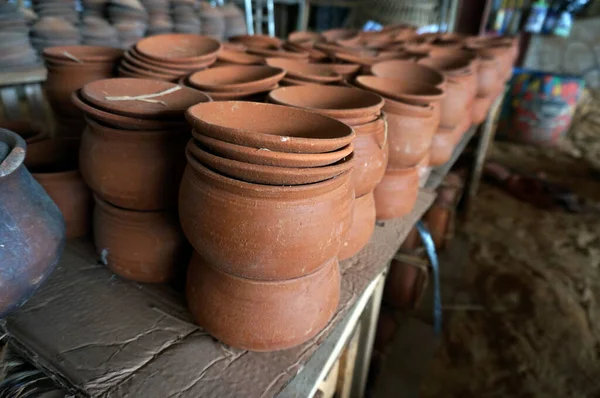 Gerabah Traditional Pottery Made Clay Earthenware — Stock Photo, Image