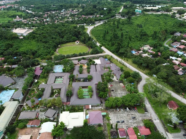 Aerial View Green Housing Complex Location Sangatta East Kutai East — Stock Photo, Image