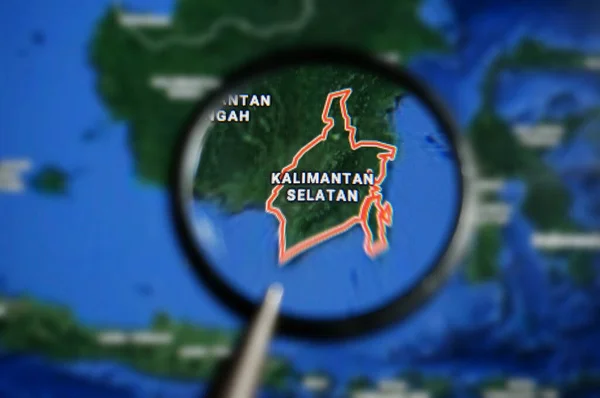 Sangatta Kutai Timur Kalimantan Timur Indonesia September 2020 Peta Kalimantan — Stok Foto