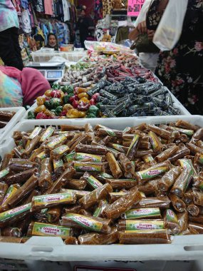 Yogyakarta Yogya, Jogja, Jogjakarta, Endonezya 'da geleneksel eski moda şekerler