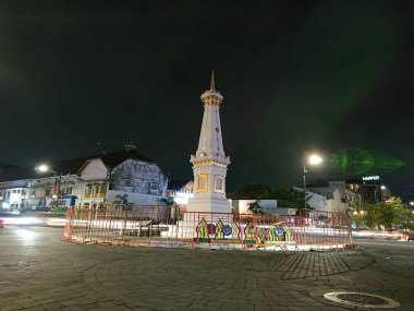 Fotoğraf editörü, yavaş hız, Tugu Yogyakarta ya da Gece, Yogya, Jogja, Jogjakarta, Endonezya 'daki anıt