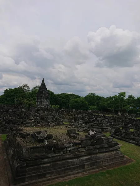 Redaktionell Ruiner Tusen Tempel Eller Ljus Sewu November 2022 Yogyakarta — Stockfoto