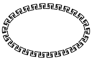 Çiçek Sınırı - Sketch - Oval 05A