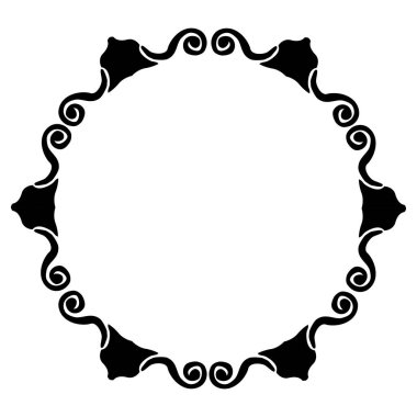 Çiçek Sınırı - Çizim - Çember 01 012A