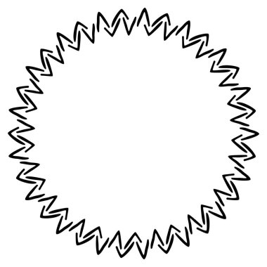 Çiçek Sınırı - Çizim - Çember 01 04A