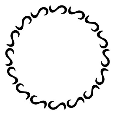 Çiçek Sınırı - Çizim - Çember 01 02A