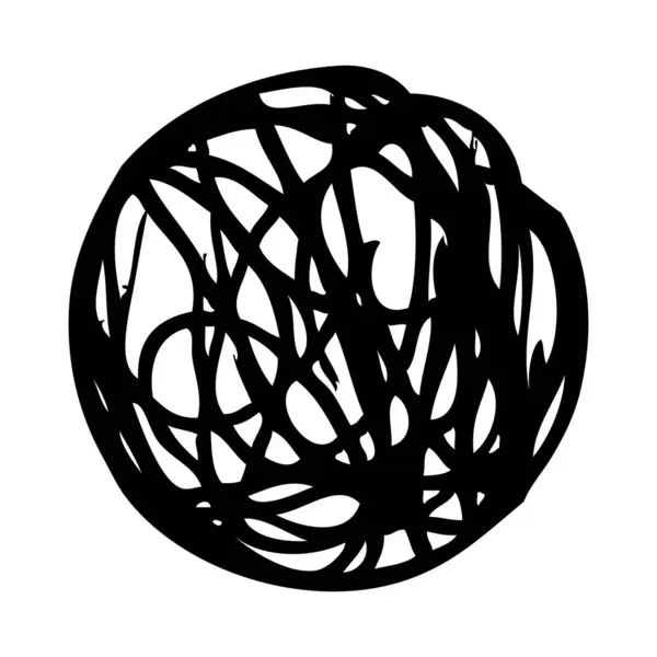 Çember çizimi, basit vektör el çizimi karalama