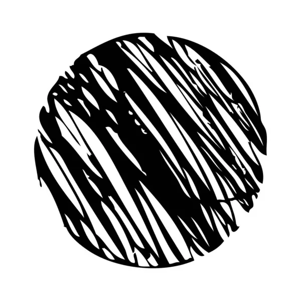 Çember çizimi, basit vektör el çizimi karalama