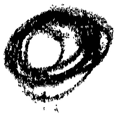 karala pastel boya, basit vektör el çizim karalama