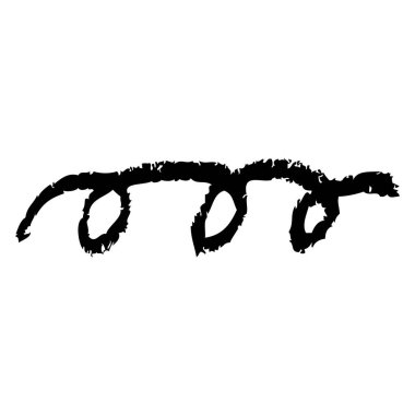 Pastel boya, basit vektör karalama el çizimi.