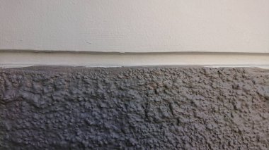 Gri Sert Çimento Duvarı ve yosun, yumuşak gölge